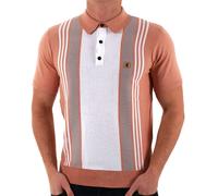 Gabicci Vintage Searle Knitted Polo Peach