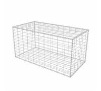 vidaXL Gabion Basket Galvanised Steel 100x50x50 cm