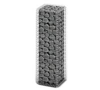 Gabion Basket Retaining Wall with Lid Stone Basket Cage Galvanized Wire vidaXL