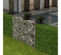 Gabion Basket Silver Galvanised Steel 120x30x100 cm Heavy Duty Mesh 3.5mm WireHD