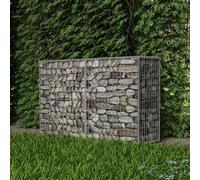 Gabion Basket Silver Galvanised Steel 150x50x100 cm Heavy Duty Welded Mesh Extra