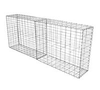Gabion Baskets Cages Wire Mesh Stone Outdoor Garden 100x80x30cm 2 Pack