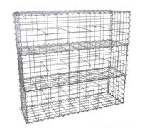 Monster Shop Gabion Baskets Galvanised Steel Cages Mesh Wire Stone Basket Outdoor Spiral Retaining Wall Planter Garden / 100 x 30 x 30cm / 3 Pack