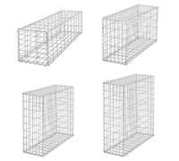 Gabion Baskets Galvanised Steel Cages Mesh Wire Stone Basket Outdoor Spiral Retaining Wall Planter Garden / 100 x 30 x 30cm or 100 x 50 x 30cm / 4mm Wire / 50 x 100mm Hole (100 x 30 x 30cm)