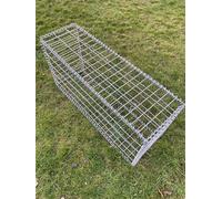 Gabion Baskets Galvanised Steel Cages Mesh Wire Stone Basket Outdoor Spiral Retaining Wall Planter Garden / 100 x 30 x 30cm or 100 x 50 x 30cm / 4mm Wire / 50 x 100mm Hole (100 x 50 x 30cm)