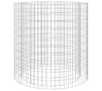 Gabion Fire Pit Outdoor Camping Grill Fireplace Galvanised Iron Round vidaXL