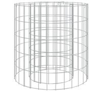 Vidaxl Gabion Fire Pit 100 Cm Galvanised Iron