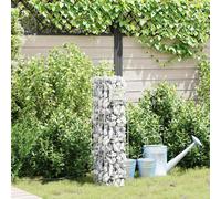 Gabion Outdoor Faucet Silver Stainless Steel 100x25x25 cm Weatherproof Rustproof