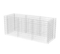 Gabion Planter Steel Outdoor Garden Rock-Stone Wall Basket Multi Sizes vidaXL