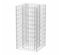 Gabion Planter Steel Outdoor Garden Rock-Stone Wall Basket Multi Sizes vidaXL