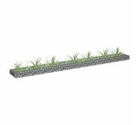 Gabion Raised Bed Basket Planter Outdoor Plant Pot Galvanised Steel vidaXL
