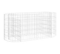 Gabion Raised Bed Galvanised Iron Gabion Basket Flower Bed Multi Sizes vidaXL