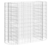 vidaXL Gabion Raised Bed Galvanised Iron 120x50x100 cm, Silver