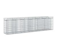 vidaXL Gabion Raised Bed Pack of 2, Silver, 300 x 50 x 80 cm, Garden Fence, Rectangular Outdoor Fence, Privacy Shields, Durable Fence Material for Landscapes and Pr