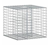 Gabion Raised Bed Silver Galvanised Steel Privacy Planter Fence Panels vidaXL