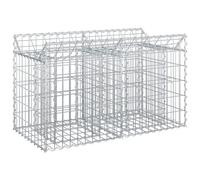 Gabion Raised Bed Silver Galvanised Steel 100x50x60cm Outdoor Planter Durable XL