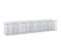vidaXL Gabion Raised Bed 2 pcs Silver