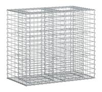Gabion Raised Bed Silver Galvanised Steel Privacy Planter Fence Panels vidaXL