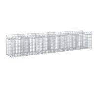 vidaXL Gabion Raised Bed 2 pcs Silver