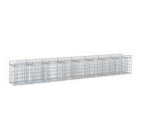 vidaXL Gabion Raised Bed 2 pcs Silver
