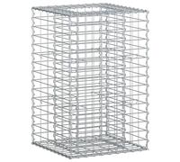 Gabion Raised Bed Silver Galvanised Steel Privacy Planter Fence Panels vidaXL