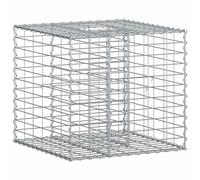 Gabion Raised Bed Silver Galvanised Steel Privacy Planter Fence Panels vidaXL
