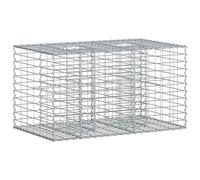 Gabion Raised Bed Silver Galvanised Steel Privacy Planter Fence Panels vidaXL