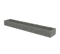 vidaXL Gabion Raised Bed Galvanised Steel 540X90X50cm, Silver