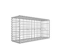 SONGMICS Gabion Stone Basket Retaining Wall Garden wire cage fench privacy fench