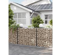 Gabion Stone Wire Dia 4 mm Mesh Size 10 X 5Cm Galvanized 100 X 80 X 30Cm Ggb183
