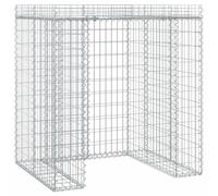 Gabion Wall for Garbage Bin Gabion Cage Stone Cage Wall Galvanised Iron vidaXL