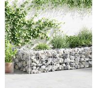 Gabion wall Silver Galvanised Steel 630x30x50cm Retaining Planter Welded Mesh HD