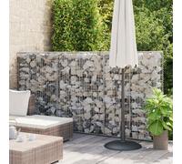 Vidaxl Gabion Wall With Covers Galvanised Steel 300X50X150 Cm