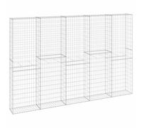 vidaXL Gabion Wall with Covers Galvanised Steel 300x30x200 cm