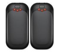 gabless Hand Warmers Rechargeable 2 Pack, Electric Handwarmers USB Hand Warmer Portable Pocket-Sized Hand Heater with 3 Levels Heat, Fast Heating Pocket Warmer Great Gift for Men & Women Office Travel