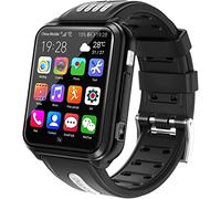 GABLOK Smartwatches 4G GPS WiFi Positioning Student Children 9.0 System Bluetooth SIM Card Electronics (Color : Black2-gray2, Size : 2)