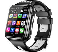 GABLOK Smartwatches 4G GPS WiFi Positioning Student Children 9.0 System Bluetooth SIM Card Electronics (Color : Black1-gray1, Size : 1)