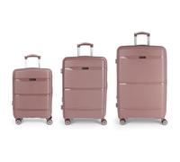 Gabol Akane 4 roll suitcase set 3pcs. pink
