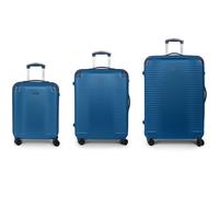 Gabol Balance XP 4 wheels Suitcase set 3-piece with expansion pleat blue