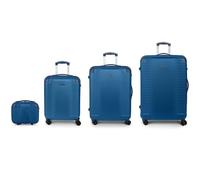 Gabol Balance XP 4 wheels Suitcase set 4-piece with expansion pleat blue