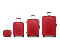 Gabol Balance XP 4 wheels Suitcase set 4-piece with expansion pleat red