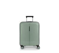 Gabol - Brooklyn Expandable Rigid Cabin Suitcase 55x40x22/25cm - Lightweight Carry-on Luggage 2.8kg with Capacity up to 47.4L - 4 Double Wheels 360° and TSA Lock - Spanish Design - Green