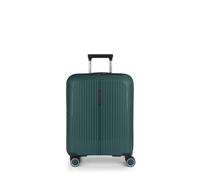 Gabol - Brooklyn Expandable Rigid Cabin Suitcase 55x40x22/25cm - Lightweight Carry-on Luggage 2.8kg with Capacity up to 47.4L - 4 Double Wheels 360° and TSA Lock - Spanish Design - Dark Green
