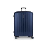 Gabol Brooklyn Large Expandable Hard Case with Capacity up to 109 L, blue, Expandable Large Suitcase