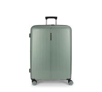 Gabol - Brooklyn Large Expandable Suitcase 51x75x31/34 cm - Lightweight Luggage 4.5 kg with Capacity 109/119.6L - 4 Double Wheels 360° and TSA Lock - Spanish Design in Polypropylene, green, Large