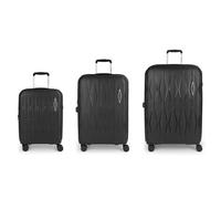 Gabol Infinity 4 wheels Suitcase set 3-piece with expansion pleat black