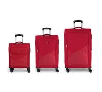 Gabol Juego 3 4 roll suitcase set 3pcs. red