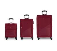 Gabol Juego 4 wheels Suitcase set 3-piece red