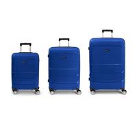 Gabol Midori 4 Roll Suitcase Set 3pcs. blue