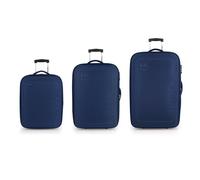 Gabol Orbit 2 wheels Suitcase set 3-piece with expansion pleat blue